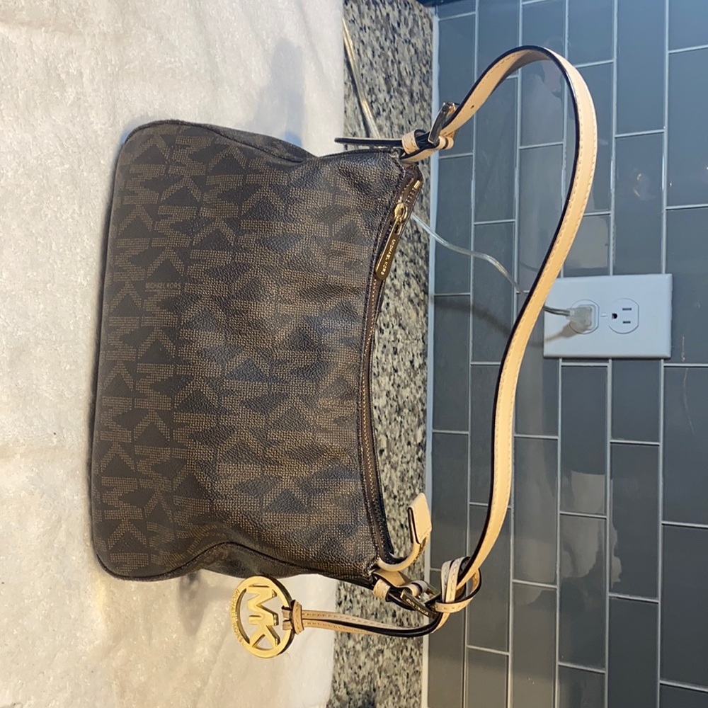Brown Michael Kors hobo bag